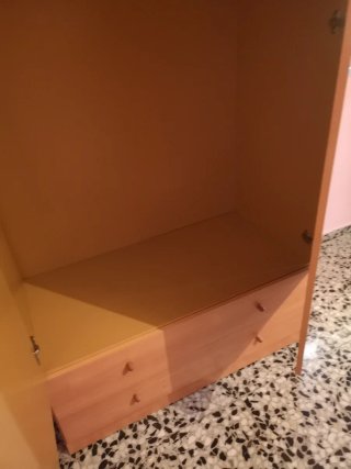 Armario dos puertas y dos cajones