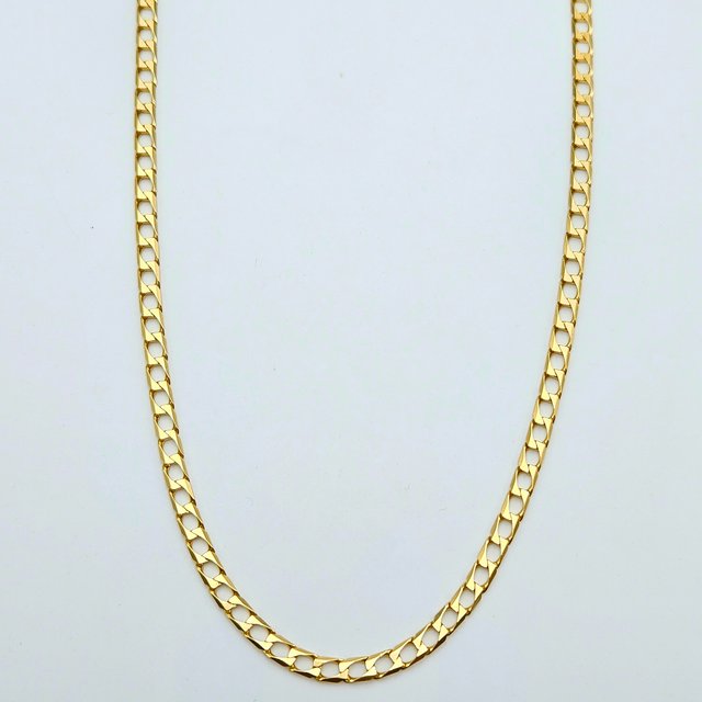 Cadena Oro 18K Cubana Cuadrada 18.04gr 64cm