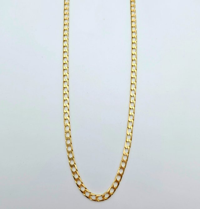 Cadena Oro 18K Cubana Cuadrada 18.04gr 64cm