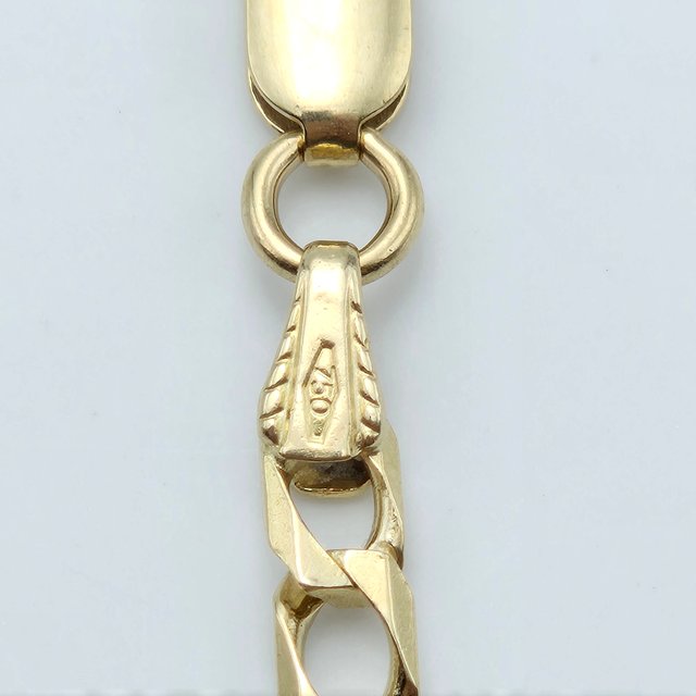 Cadena Oro 18K Cubana Cuadrada 18.04gr 64cm