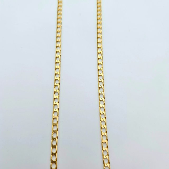 Cadena Oro 18K Cubana Cuadrada 18.04gr 64cm