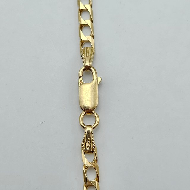 Cadena Oro 18K Cubana Cuadrada 18.04gr 64cm