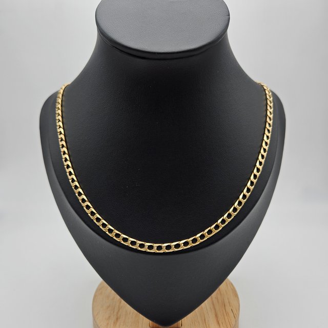 Cadena Oro 18K Cubana Cuadrada 18.04gr 64cm