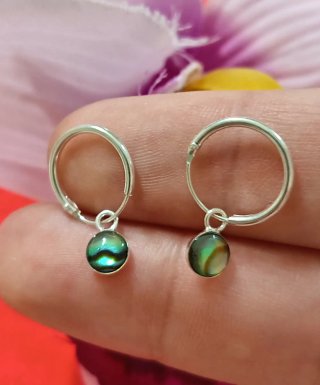Pendientes Aro Avalon Natural Plata De Ley 925