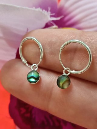 Pendientes Aro Avalon Natural Plata De Ley 925
