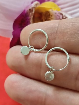 Pendientes Aro Avalon Natural Plata De Ley 925