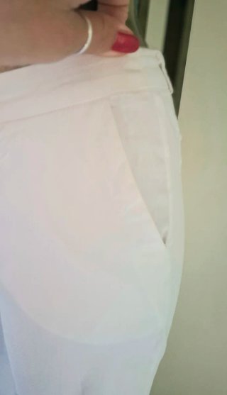 Pantaloni bianchi tg. M nuovi