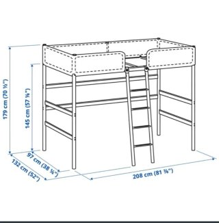 Cama alta IKEA
