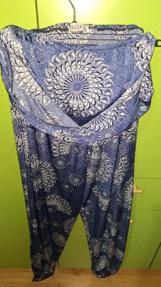 Tuta intera effetto jeans
