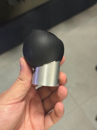 Pomo de cambio Sparco original aluminio y cuero 5