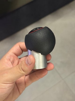 Pomo de cambio Sparco original aluminio y cuero 5