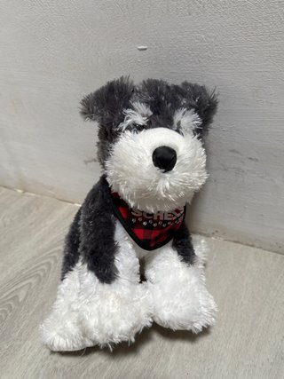 Peluche perro schnauzer con pañuelo