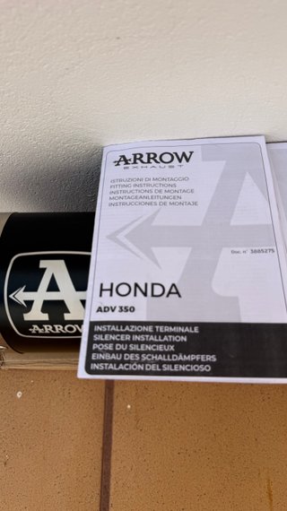 Tubo de escape Arrow Honda ADV 350