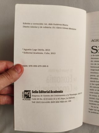 Libro La economía del conocimiento y el socialismo
