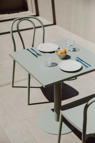 Mesa Jardín Hierro Mizzi 70x70 cm