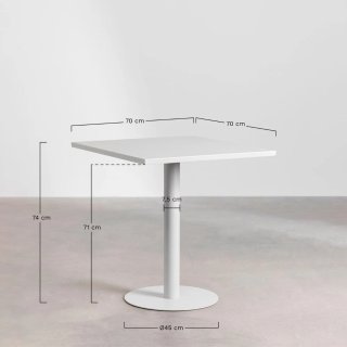 Mesa Jardín Hierro Mizzi 70x70 cm