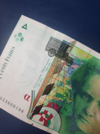 Billete Francia, 500 Francos 1994. MBC.