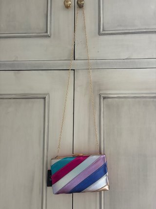 Cartera de fiesta multicolor
