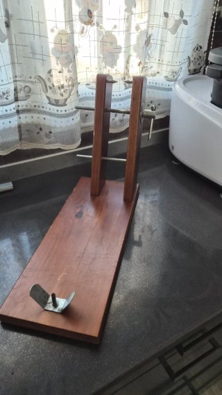 Soporte Jamonero Madera y Metal