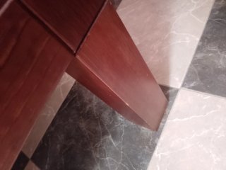 Mesa de centro madera con cristal