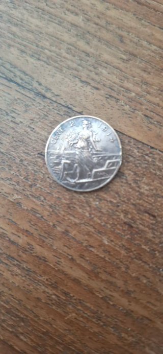Moneda antigua Italia 1921