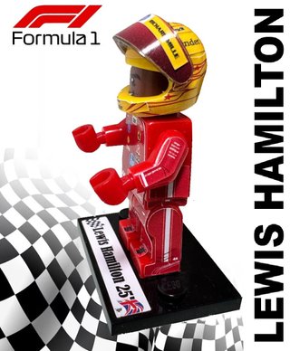 Figura Lego Lewis Hamilton F1