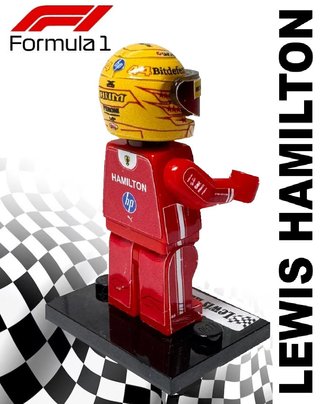 Figura Lego Lewis Hamilton F1
