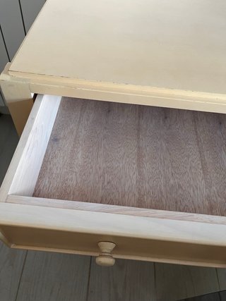 Cómoda 3 cajones madera beige