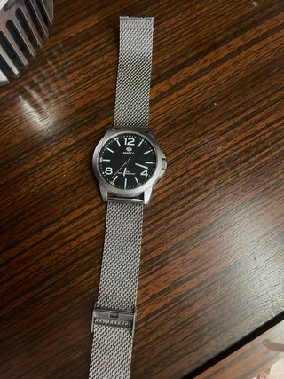Reloj Marea de malla Plateado