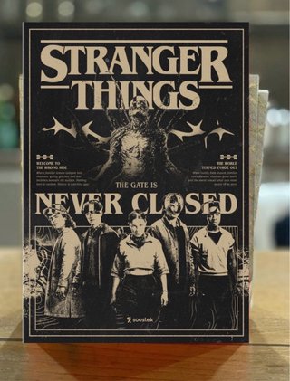 Póster Stranger Things The Gate Is Never Closed