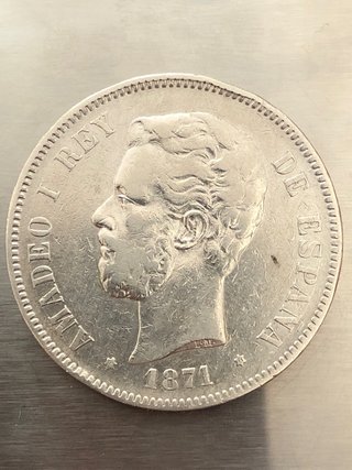 Moneda Amadeo I Rey de España 1871