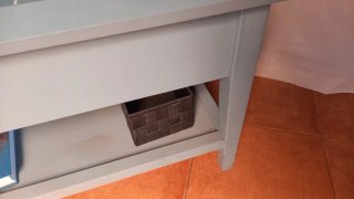 Mesa de centro elevable cristal y madera