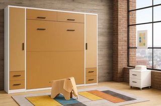 CAMA ABATIBLE 140 Y ARMARIOS Adv
