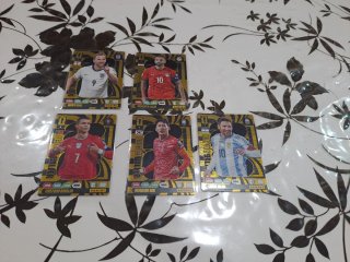 Lote 5 cromos fútbol Golden Baller
