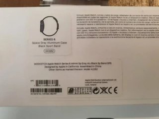 APPLE WATCH SERIE 6 44MM GPS NEGRO 100% BAT