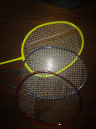 Racchette da badminton con custodia