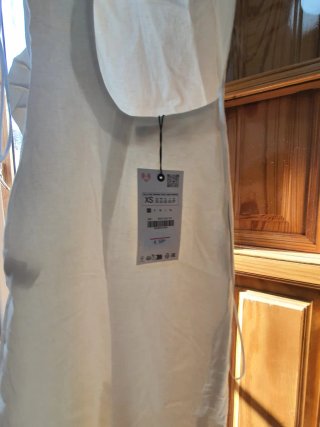 Vestido blanco Zara Talla XS