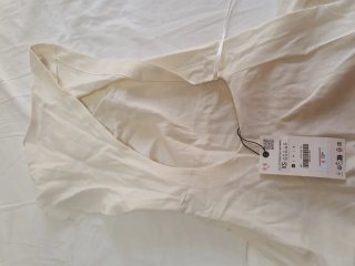 Vestido blanco Zara Talla XS