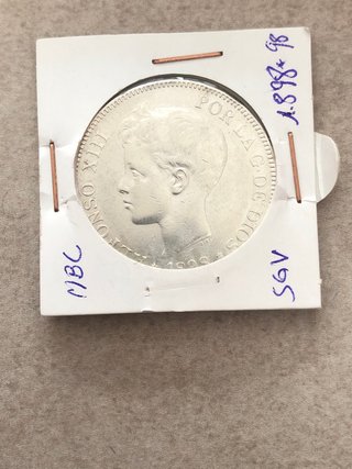 Moneda Alfonso XIII 1898