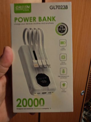 Power Bank 20.000 mAh Green GL70238