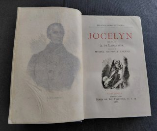 Libro de 1881 " Jocelyn " con portada de coleccion