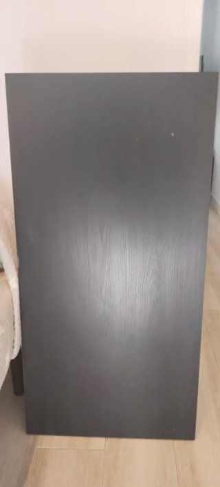 Escritorio negro 120x60cm patas extensibles