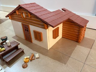 Lote Playmobil Casa Cabaña Accesorios