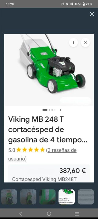 Cortacésped Viking gasolina