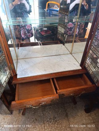 Mueble Bar Vintage Madera y Mármol