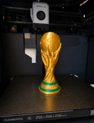Réplica Copa Mundial FIFA 2026 Impreso en 3D