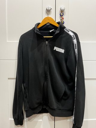 Sudadera Puma Negra Cremallera Talla M