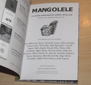 Revista análisis del percal Mangolele num. 5 2010