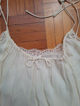 Blusa nueva Zara fluida viscosa TM