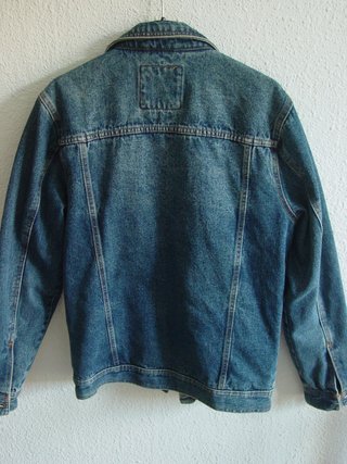 Cazadora Vaquera Pull&Bear Forro Cuadros Talla S